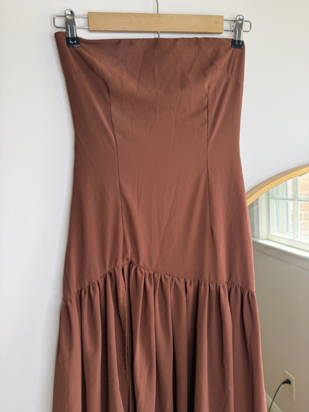 Peppermayo Brown Strapless Maxi Dress - Picture 4 of 7